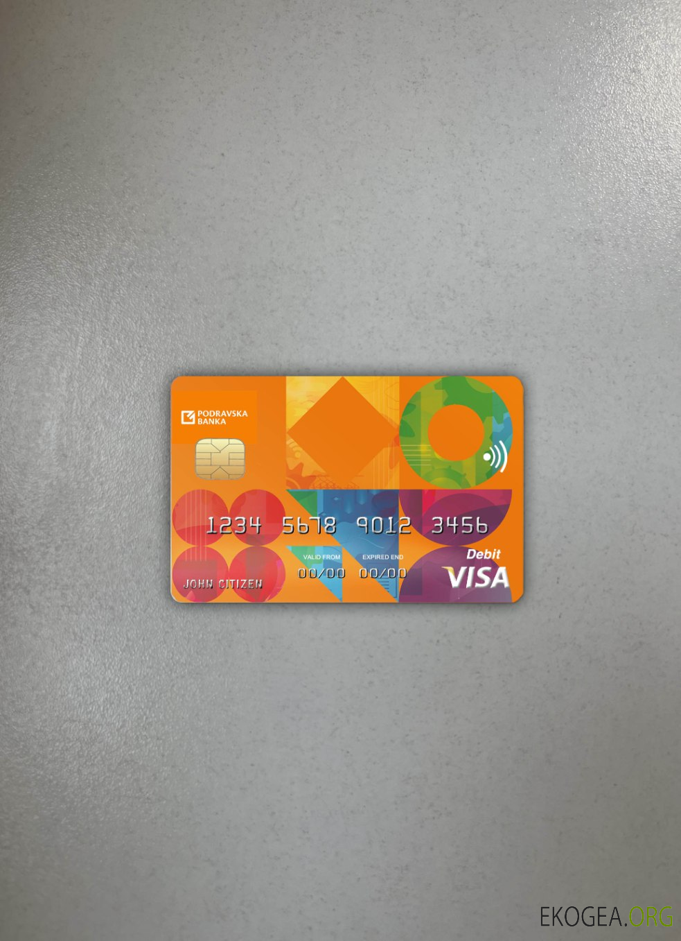 Photolook de la carte visa bancaire Croatie Podravska , avant